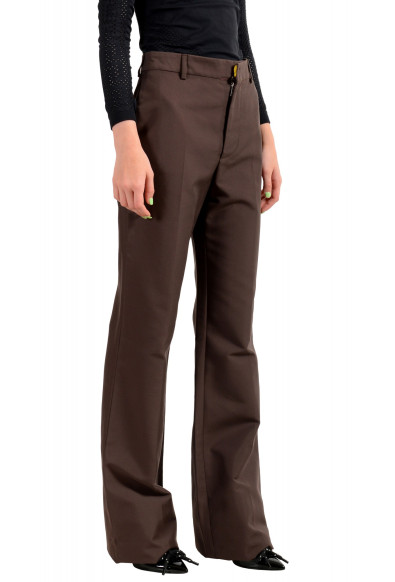 Dsquared2 Women's Dark Brown High Waisted Flat Front Pants : Picture 2