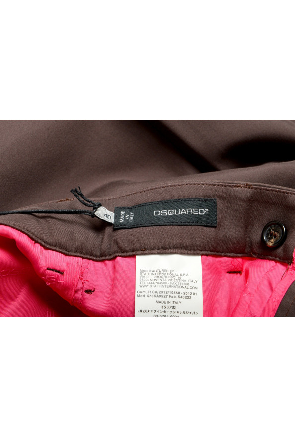 Dsquared2 Women's Dark Brown High Waisted Flat Front Pants : Picture 4