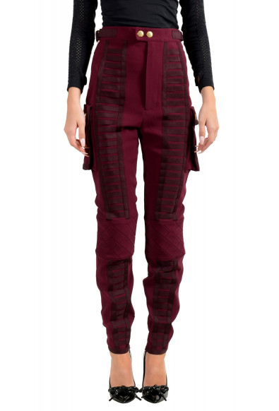 Dsquared2 Women's Purple High Waist Casual Pants 