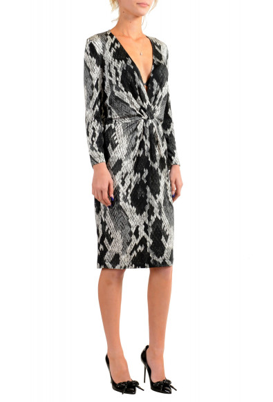 Just Cavalli Women's Multi-Color V-Neck Stretch Shift Dress: Picture 2