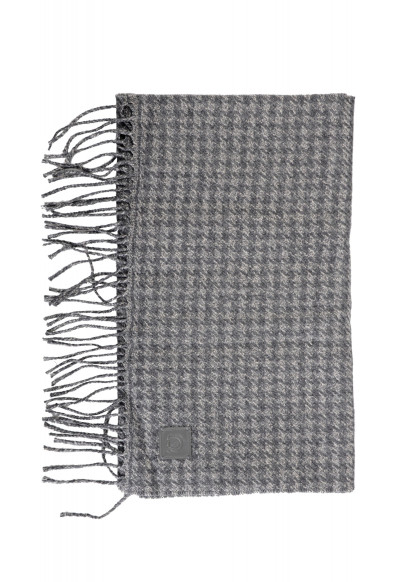 Salvatore Ferragamo Multi-Color Silk Wool Checkered Shawl Scarf