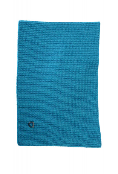 Salvatore Ferragamo Teal Blue Wool Neck Warmer Scarf