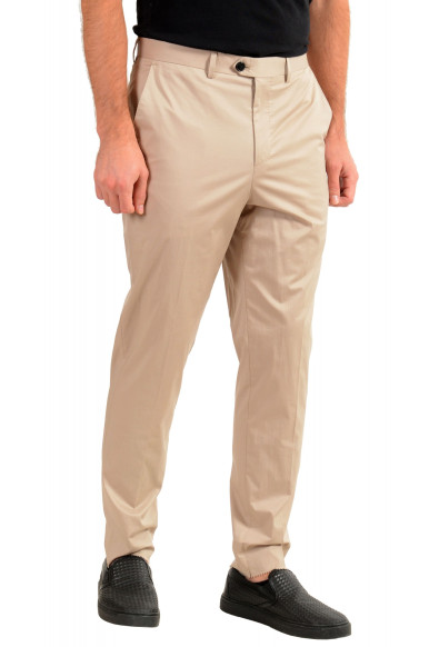 Hugo Boss Men's "Hening182" Beige Flat Front Pants: Picture 2