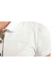 Burberry Women's White Short Sleeves Polo Shirt: Picture 4