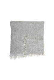 Sferra Unisex Gray Mohair Wool Scarf: Picture 3