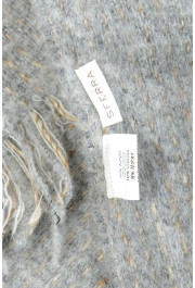 Sferra Unisex Gray Mohair Wool Scarf: Picture 4