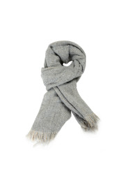 Sferra Unisex Gray Mohair Wool Scarf