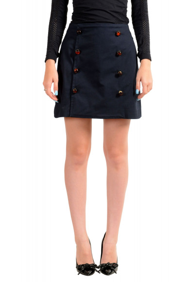 Dsquared2 Women's Navy Blue Mini A-Line Skirt