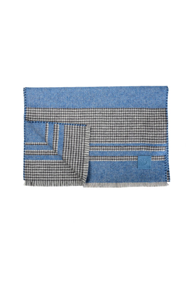 Salvatore Ferragamo Multi-Color Silk Wool Checkered Shawl Scarf: Picture 2