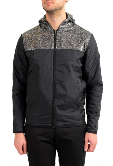 Hugo Boss Men's "Sawotwo" Black Reversible Windbreaker Jacket
