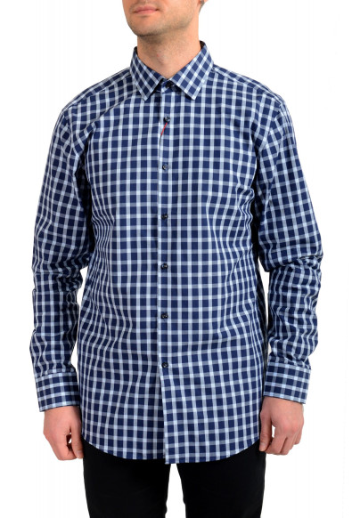 Hugo Boss Men's Mabel Sharp Fit Plaid Long Sleeve Shirt 