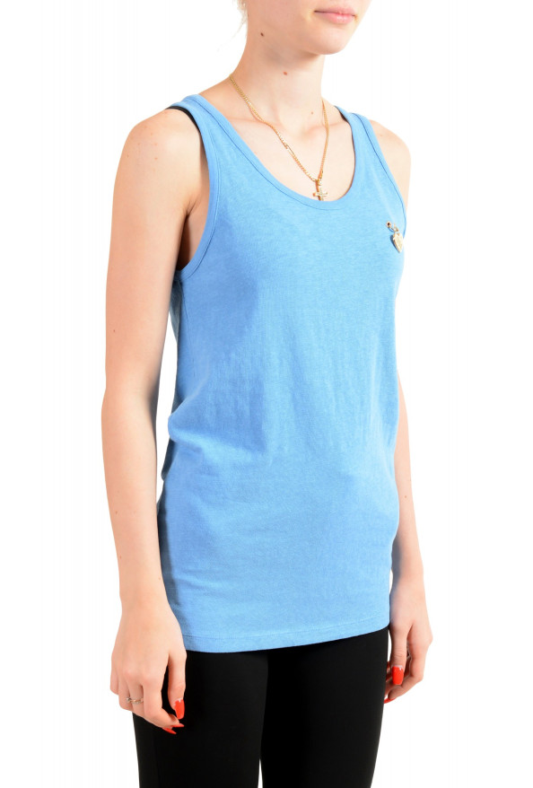 Dsquared2 Women's Blue Stretch Blouse Tank Top: Picture 2