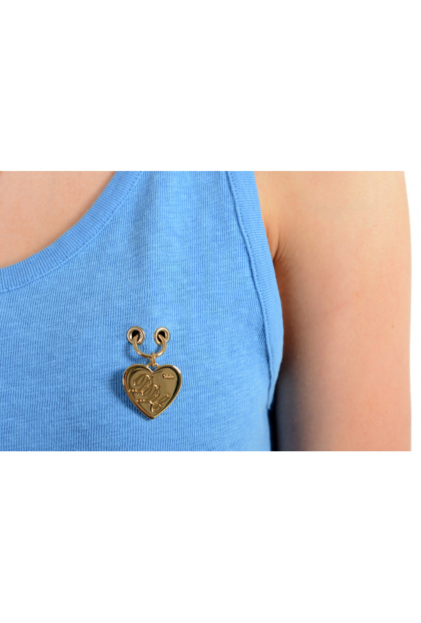 Dsquared2 Women's Blue Stretch Blouse Tank Top: Picture 4
