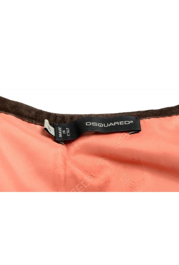 Dsquared2 Women's Wool Silk Leather Trimmed Blouse Top : Picture 4