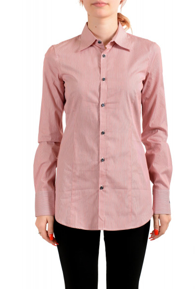 Dsquared2 Women's Striped Multi-Color Long Sleeve Button Down Shirt