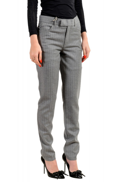 Tom Ford Women's Gray Striped Cashmere Wool Casual Pants: Picture 2