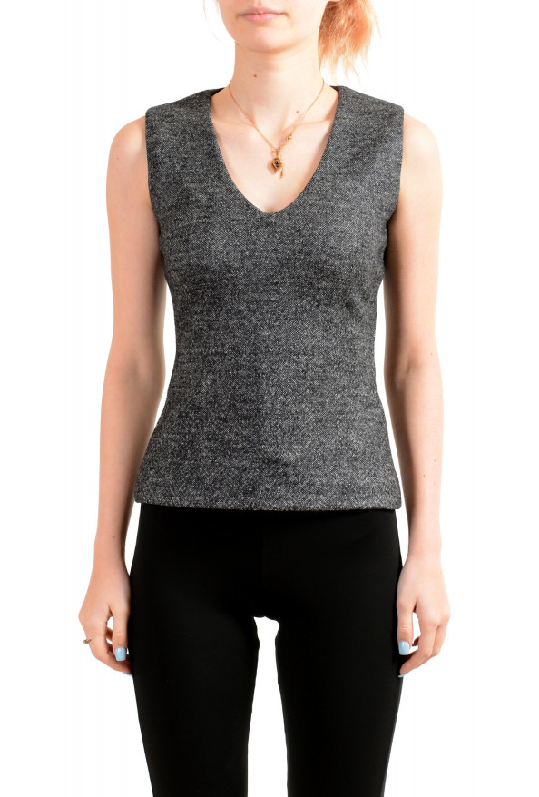 Dsquared2 Women's Gray 100% Wool Sleeveless Blouse Top