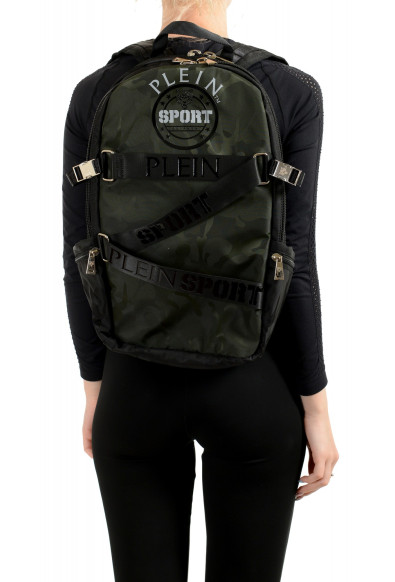 Plein Sport Unisex Military Print Green" ZAINO RUNNER" Backpack Bag: Picture 2
