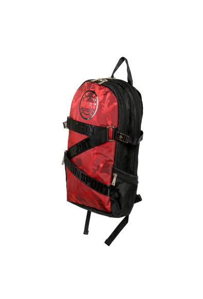 Plein Sport Unisex Military Print Red " ZAINO RUNNER" Backpack Bag: Picture 2