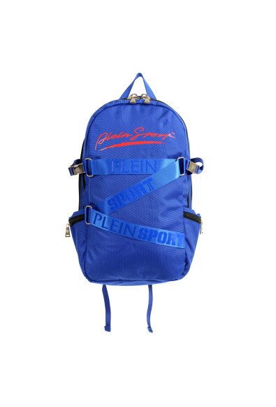 Plein Sport Unisex Blue "ZAINO RUNNER" Backpack Bag