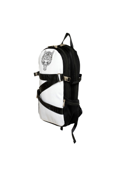 Plein Sport Unisex White "ZAINO RUNNER" Backpack Bag: Picture 2