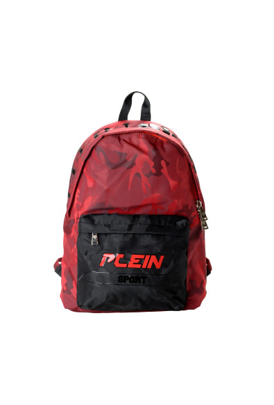 Plein Sport Unisex Military Print Red "ZAINO EASTPAK" Backpack Bag