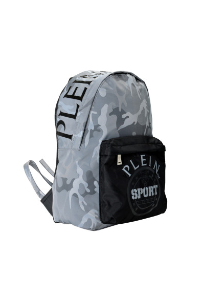 Plein Sport Unisex Military Print Gray "ZAINO EASTPAK" Backpack Bag: Picture 2