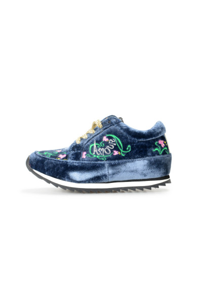 Charlotte Olympia Girls Multi-Color Velvet Leather Fashion Sneakers Shoes: Picture 2
