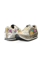 Charlotte Olympia Girls "INCY WORK IT!FRUIT SALAD" Velvet Leather Sneakers Shoes: Picture 8