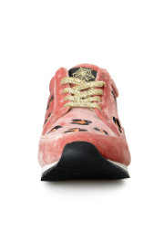 Charlotte Olympia Girls "ANIMAL KINGDOM" Velvet Leather Sneakers Shoes: Picture 5