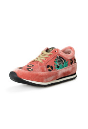 Charlotte Olympia Girls "ANIMAL KINGDOM" Velvet Leather Sneakers Shoes