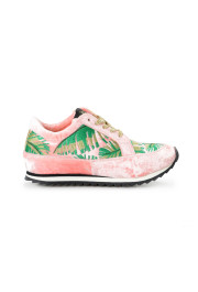 Charlotte Olympia Girls "INCY WORK IT!FLAMINGO" Velvet Leather Sneakers Shoes: Picture 4