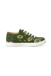 Charlotte Olympia Kids Camouflage Print Canvas Leather Fashion Sneakers Shoes: Picture 4