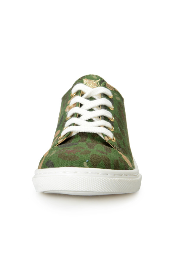 Charlotte Olympia Kids Camouflage Print Canvas Leather Fashion Sneakers Shoes: Picture 5