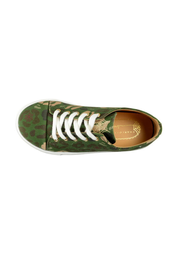 Charlotte Olympia Kids Camouflage Print Canvas Leather Fashion Sneakers Shoes: Picture 7