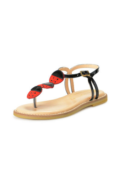 Charlotte Olympia Girls "INCY LUCKY" Suede Leather Sandals Shoes