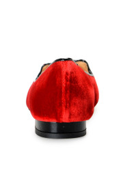 Charlotte Olympia Girls "INCY KITTY FLATS" Burgundy Velvet Ballet Flats Shoes: Picture 3