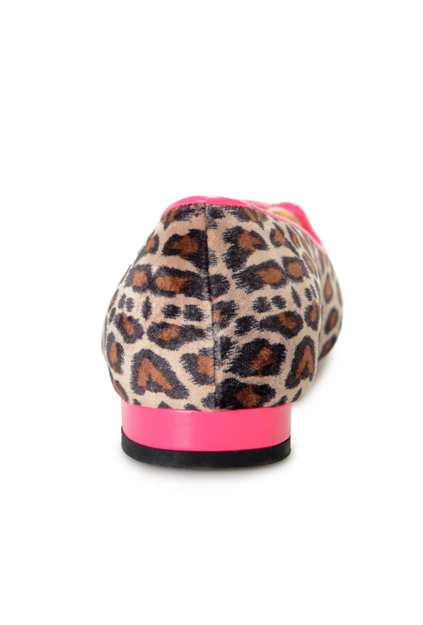 Charlotte Olympia Girls "INCY PRETTY IN PINK KITTY" Leather Ballet Flats Shoes: Picture 3
