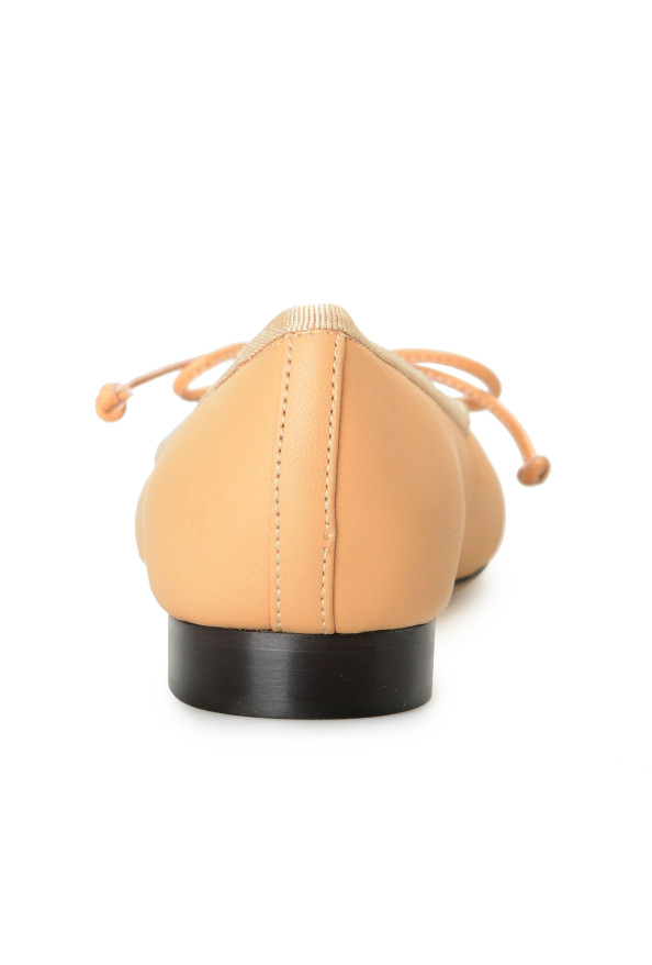 Charlotte Olympia Girls "INCY KISS ME DARCY" Beige Leather Ballet Flats Shoes: Picture 3