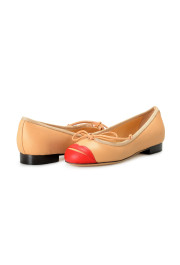 Charlotte Olympia Girls "INCY KISS ME DARCY" Beige Leather Ballet Flats Shoes: Picture 8