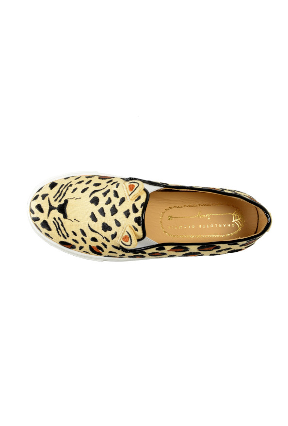 Charlotte Olympia Girls "INCY FERAL CATS" Multi-Color Leather Loafers Shoes: Picture 7