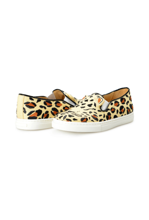 Charlotte Olympia Girls "INCY FERAL CATS" Multi-Color Leather Loafers Shoes: Picture 8