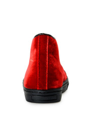 Charlotte Olympia Girls "INCY PURRRFECT HIGH-TOPS" Velvet Leather Sneakers Shoes: Picture 3