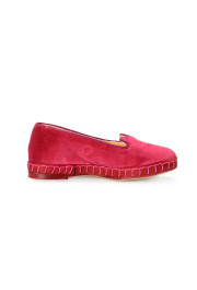 Charlotte Olympia Girls "INCY VENETIAN CATS" Raspberry Velvet Ballet Flats Shoes: Picture 4