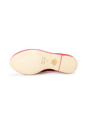Charlotte Olympia Girls "INCY VENETIAN CATS" Raspberry Velvet Ballet Flats Shoes: Picture 6