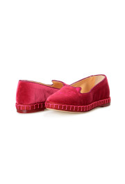Charlotte Olympia Girls "INCY VENETIAN CATS" Raspberry Velvet Ballet Flats Shoes: Picture 8