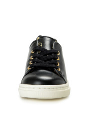 Charlotte Olympia Girls "INCY PURRRFECT" Black Leather Sneakers Shoes: Picture 5