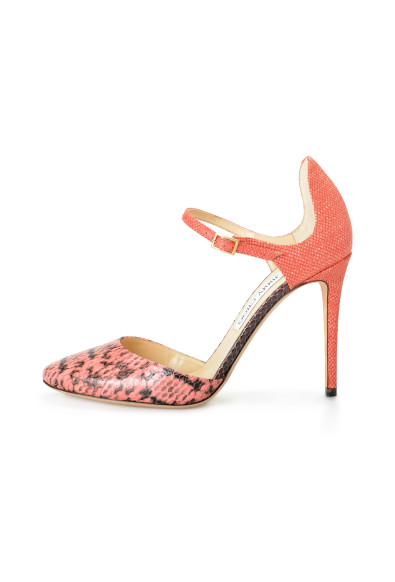 Jimmy Choo Women's Snake Skin Ankle Strap High Heels Pumps Shoes : Picture 2