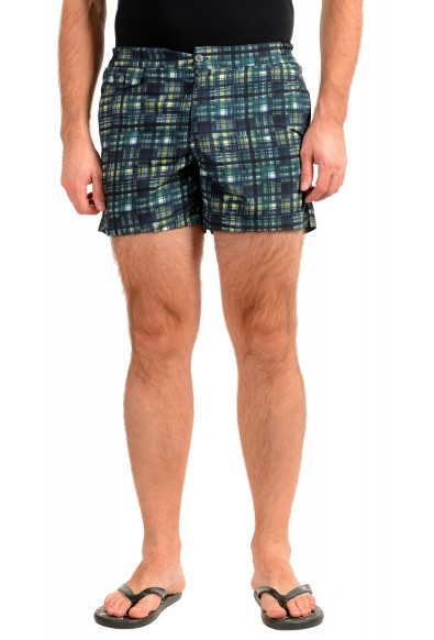 Incotex Slowear Men's Multi-Color Geometric Print Swim Shorts