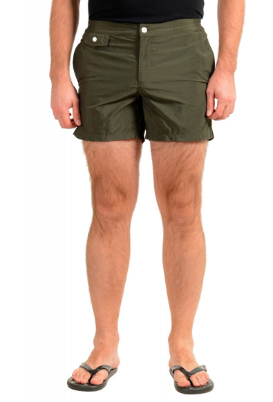 Incotex Slowear Men's Olive Green Swim Shorts 